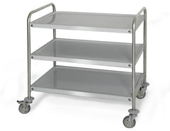 Serving trolley - 1200x600mm - with 3 storage shelves