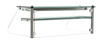 Szklana nadstawka z 1 półką - 1250 mm - Prime Gastro