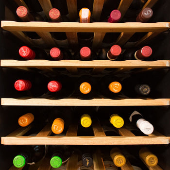 Chłodziarka do wina - prawdziwe drewno - 1 strefa klimatyczna - 265 litrów - maks. 42 butelki - Prime Gastro