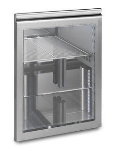 Szklane drzwi do barowych stołów chłodniczych - zawias po prawej stronie