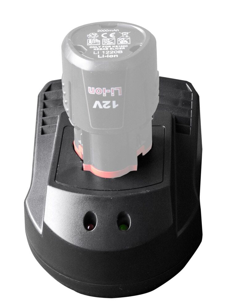 Stacja ładowania akumulatorów dla elektrycznego noża do kebabów