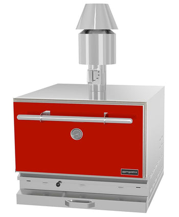 Węgiel drzewny - Piec do grillowania na węgiel drzewny - Czerwony - Prime Gastro