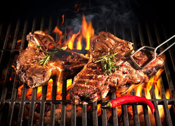 Węgiel drzewny - Piec do grillowania na węgiel drzewny - Czerwony - Prime Gastro