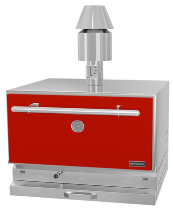 Węgiel drzewny - Piec do grillowania na węgiel drzewny - czerwony - Prime Gastro