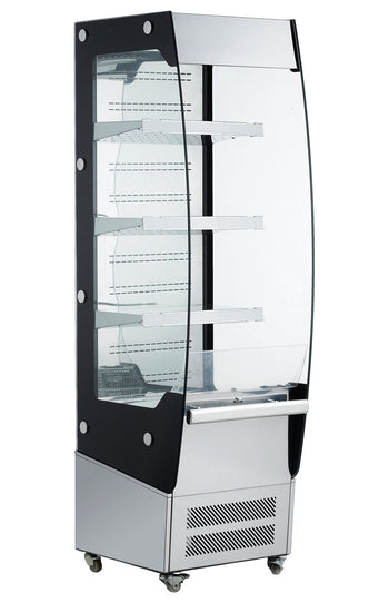 Witryna chłodnicza naścienna - 464 mm - 220 litrów - z oświetleniem LED & 3 półkami - Prime Gastro