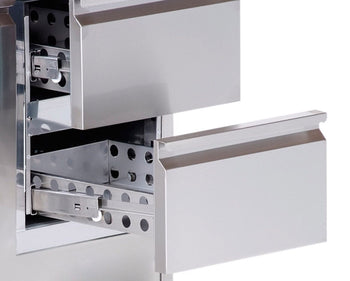 Stół chłodniczy ECO - 1360x700 mm - z 1 drzwiami & 2 szufladami - Prime Gastro