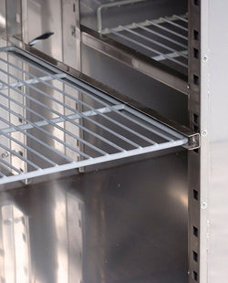 Stół chłodniczy ECO - 1360x700 mm - z 1 drzwiami & 2 szufladami & z panelem tylnym