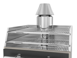 Piec do grillowania na węgiel drzewny z podstawą - czarny