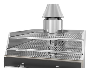 Węgiel drzewny - Piekarnik z grillem na węgiel drzewny - Czarny - Prime Gastro