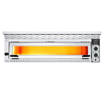 Elektryczny piec do pizzy - 6 x 34 cm - Manualny - włącznie z okapem & podstawą - Prime Gastro