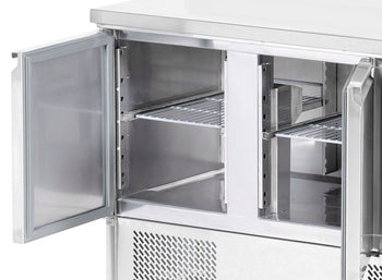 Stół chłodniczy ECO - 1370x700 mm - z 3 drzwiami - Prime Gastro