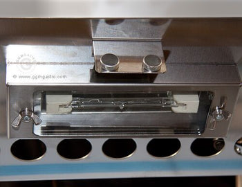 Elektryczny grill do kurczaka - ceramika szklana - 9,6 kW - z 2 szpikulcami dla maksymalnie 12 kurczaków - Prime Gastro