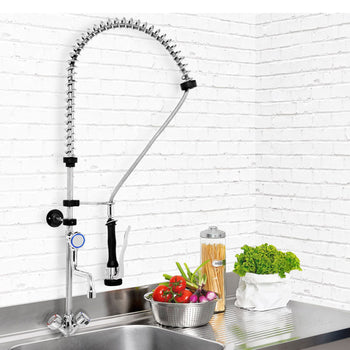 Prysznic z jednym otworem 6000 - z kranem mieszającym, kranem obrotowym & 2 zaworami mieszającymi - Prime Gastro