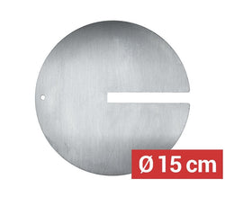 Płyta na mięso do szpikulców dla kebaba z otworem - Ø 15 cm