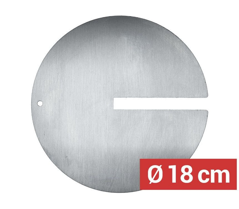 Płyta na mięso do szpikulców dla kebaba z otworem - Ø 18 cm