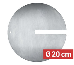 Płyta na mięso do szpikulców dla kebaba z otworem - Ø 200 mm