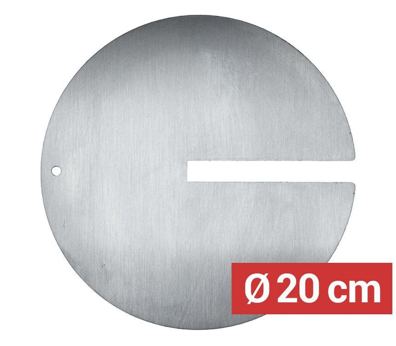 Płyta na mięso do szpikulców dla kebaba z otworem - Ø 200 mm