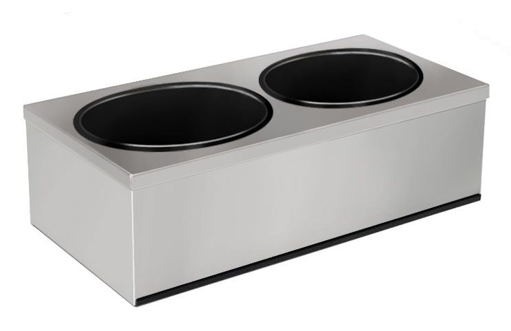 Podstawa ze stali nierdzewnej do dozownika do sosów – 2x 5L