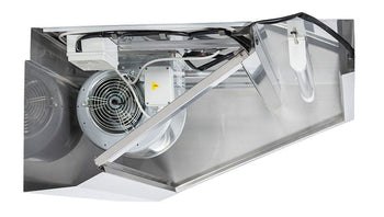 Okap przyścienny - 1400mm - z silnikiem, regulatorem, filtrem i lampą - Prime Gastro