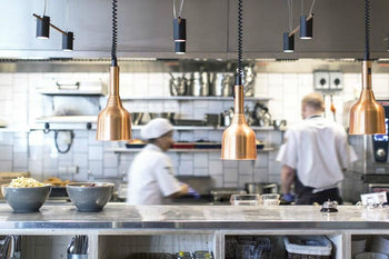 Lampa grzewcza - 250 W - Ø 180 mm - miedź - Prime Gastro