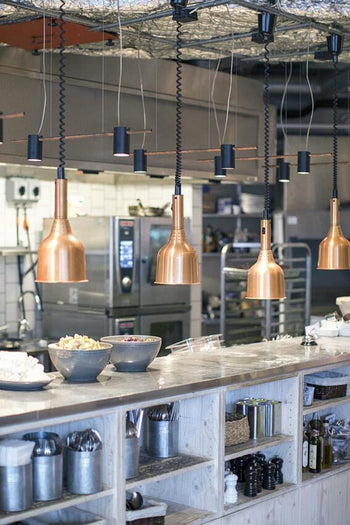 Lampa grzewcza - 250 W - Ø 180 mm - miedź - Prime Gastro