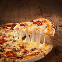 Łopatka do pizzy - AZZURRA - stal nierdzewna - Ø 230 mm - perforowana
