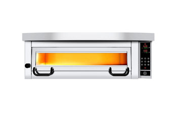Elektryczny piec do pizzy Power - 4x 34cm - Cyfrowy - włącznie z okapem i ramą podstawy - Prime Gastro