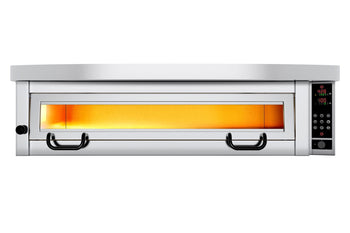 Elektryczny piec do pizzy Power - 6x 34cm - Cyfrowy - włącznie z okapem i ramą podstawy - Prime Gastro