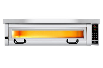 Elektryczny piec do pizzy Power - 9x 34cm - Cyfrowy - włącznie z okapem i ramą podstawy - Prime Gastro