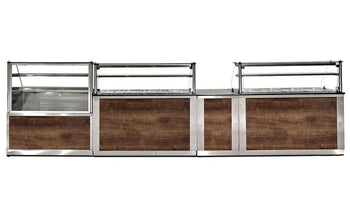 Lada chłodnicza - 1,0 m - czarny granit - Prime Gastro