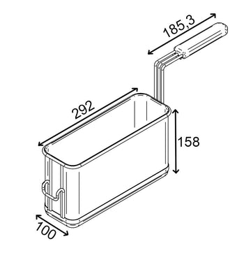 Zestaw koszy do makaronu - 2x 1/2 - Prime Gastro