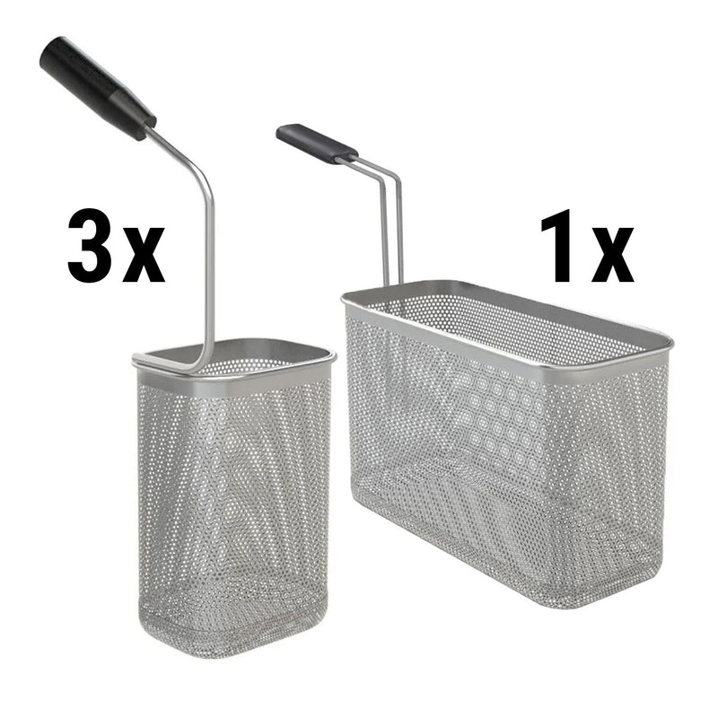 Zestaw koszy do makaronu - 1x 1/2 i 3x 1/6