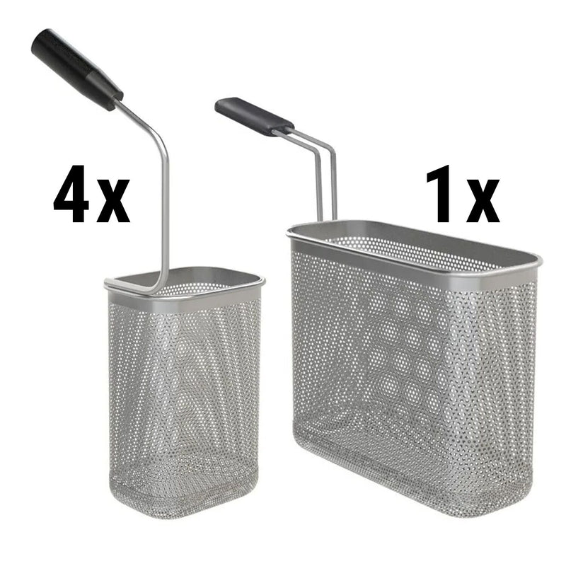 Zestaw koszy do makaronu - 1x 1/3 i 4x 1/6