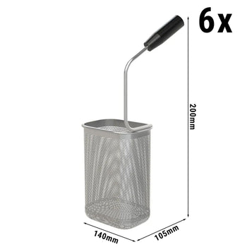 Zestaw koszy do makaronu - 6x 1/6 - Prime Gastro