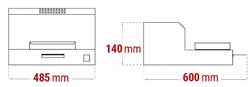 Zgrzewarka - 120 W - powierzchnia grzewcza: 385 x 125 mm