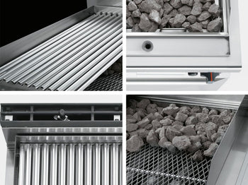 Grill gazowy z kamienia lawowego - 9 kW - Prime Gastro