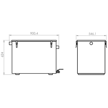 Separator tłuszczu – 132 litry – do 200 porcji dziennie - Prime Gastro