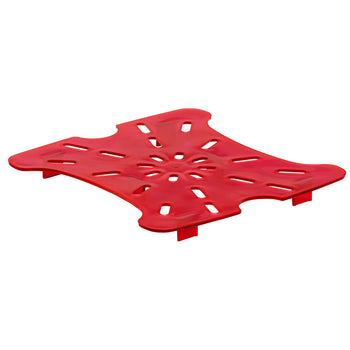 (6 sztuk) Tacka ociekowa CAMBRO | FreshPro - dla 5,7 litra i 7,6 litra - czerwona - Prime Gastro