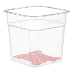 (6 sztuk) Tacka ociekowa CAMBRO | FreshPro - dla 5,7 litra i 7,6 litra - czerwona