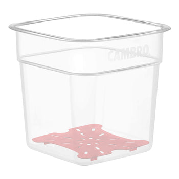 (6 sztuk) Tacka ociekowa CAMBRO | FreshPro - dla 5,7 litra i 7,6 litra - czerwona - Prime Gastro