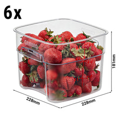 (6 szt.) CAMBRO | CAMWEAR® - Pojemnik FreshPro - 5,7 litra - Przezroczysty