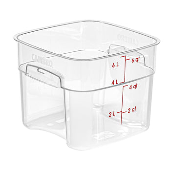 (6 szt.) CAMBRO | CAMWEAR® - Pojemnik FreshPro - 5,7 litra - Przezroczysty - Prime Gastro