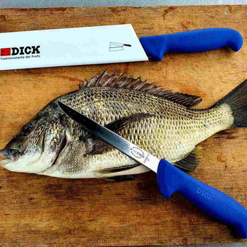 F. DICK | ErgoGrip - nóż do trybowania - proste elastyczne ostrze: 150 mm - Prime Gastro