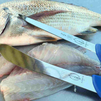 F. DICK | ErgoGrip - nóż do trybowania - proste elastyczne ostrze: 150 mm - Prime Gastro