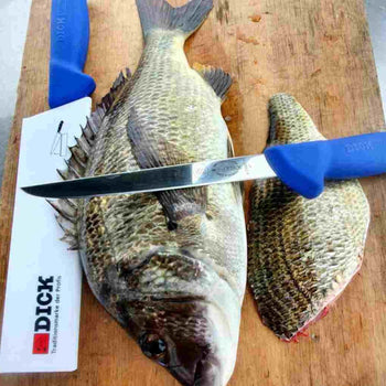 F. DICK | ErgoGrip - nóż do trybowania - proste elastyczne ostrze: 150 mm - Prime Gastro