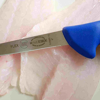 F. DICK | ErgoGrip - nóż do trybowania - proste elastyczne ostrze: 150 mm - Prime Gastro