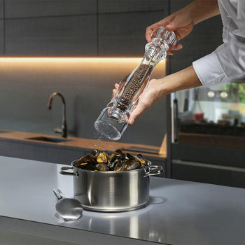 (6 sztuk) PEUGEOT | NANCY - Młynki do soli i pieprzu - akryl - wysokość: 180 mm - Prime Gastro