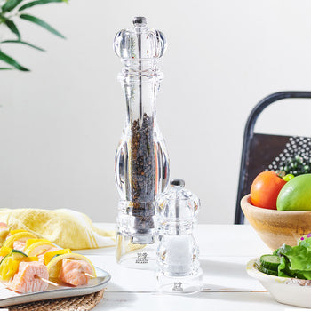 (6 sztuk) PEUGEOT | NANCY - Młynek do pieprzu - Akrylowy - Wysokość: 220 mm - Prime Gastro