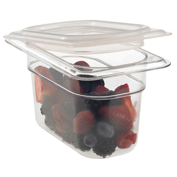 (6 sztuk) CAMBRO | Pokrywa polipropylenowa GN 1/9 – hermetyczna – mleczna - Prime Gastro
