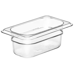 (6 sztuk) CAMBRO | CAMWEAR® - Pojemnik GN 1/9 z poliwęglanu - Przezroczysty - Głębokość: 65 mm